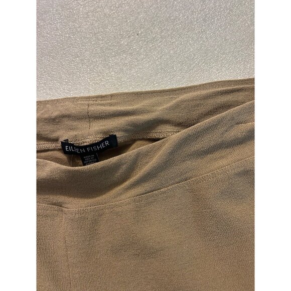 Eileen Fisher Tan Slim Fit Pants Medium may fit size large - Picture 3 of 4